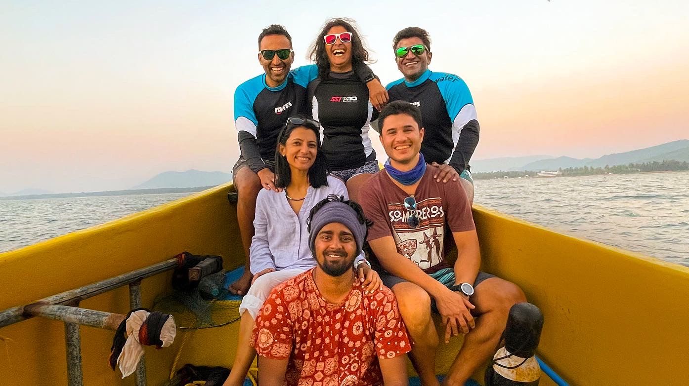 Boat Crew — Sunset