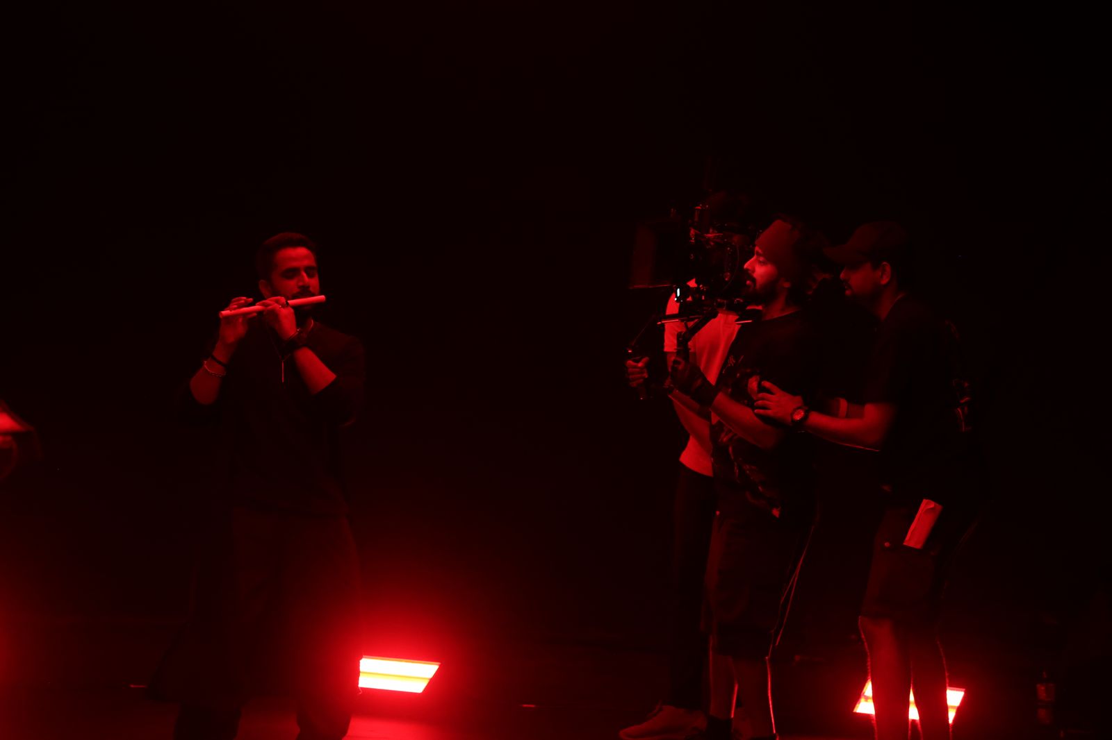 Red-Lit Music Video Shoot